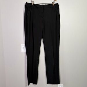 Chico’s So Slimming City Chic Black Straight Leg Trousers Size 10 TALL